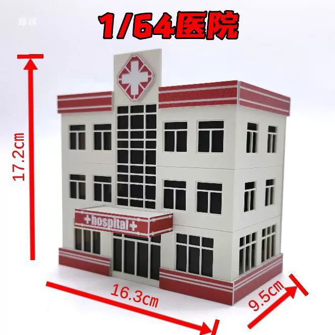 Пластический конструктор, дом, масштаб 1:87, масштаб 1:64, полиция
