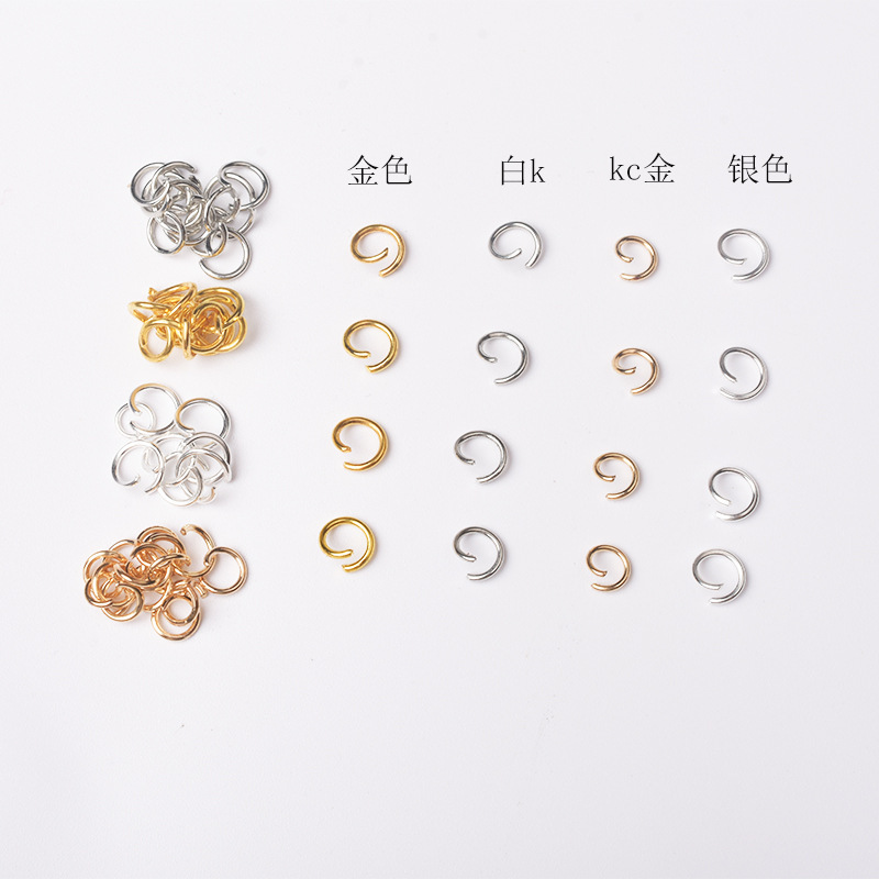 Cross-Border Specially Designed for Open Rings, Hanging Rings, Single Rings, Handmade Connecting Rings, Jewelry Accessories, Connecting Rings, Iron Rings, Open Rings Wholesale