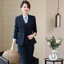 西装套装女春秋时尚气质女神范高端职业装正装酒店经理前台工作服