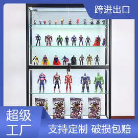 手办柜乐高展示柜带灯玻璃柜子家用模型化妆品架子玩具陈列柜酒柜