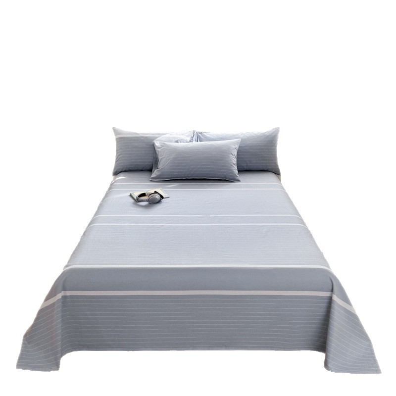 [Lista de cola de comercio exterior] Estera de tela gruesa gruesa al por mayor, absorbente de sudor, transpirable, juego de tres piezas, sábana de verano gruesa, funda de almohada