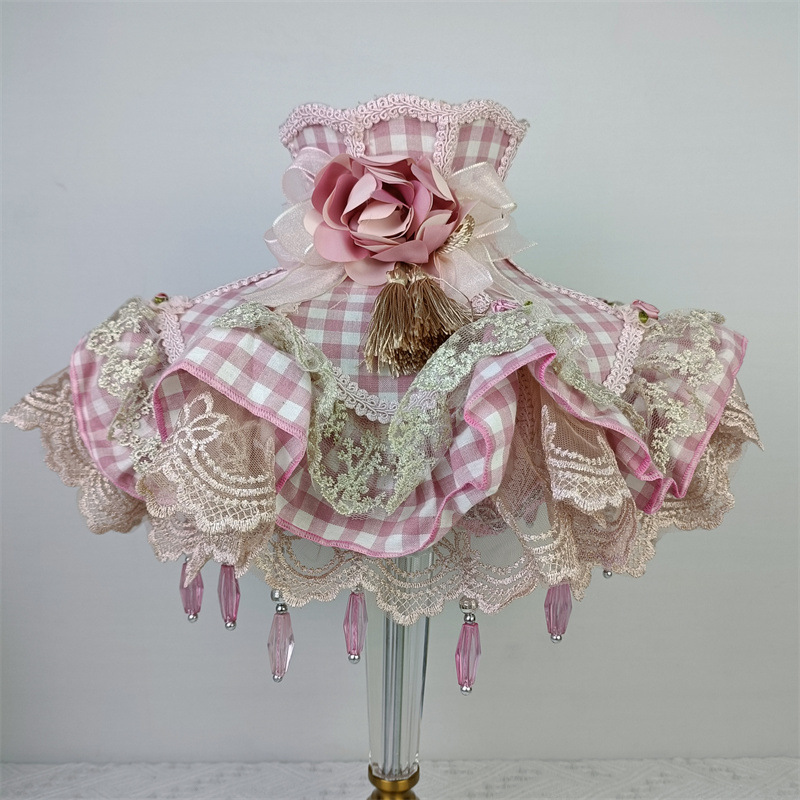 Xianfan accesorios de la lámpara de pie lámpara de mesa de encaje cubierta de la cáscara pantalla antiguo estilo retro princesa Europea estilo pastoral
