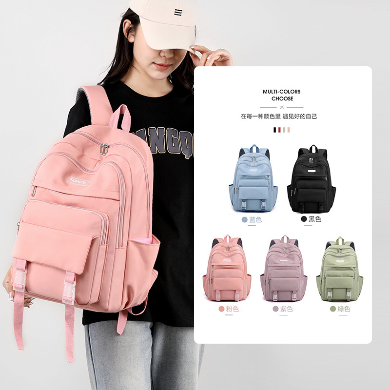Venta al por mayor transfronteriza nueva mochila para estudiantes de primaria y secundaria mochila informal de gran capacidad para reducir la carga mochila de computadora de viaje de moda