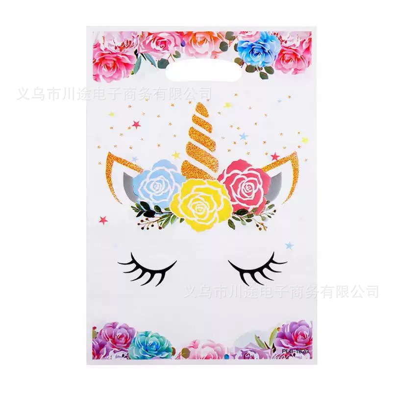 Fábrica directa bolsa de regalo de dibujos animados para niños fiesta de cumpleaños bolsa de regalo película perlada bolsa de regalo PE ahora