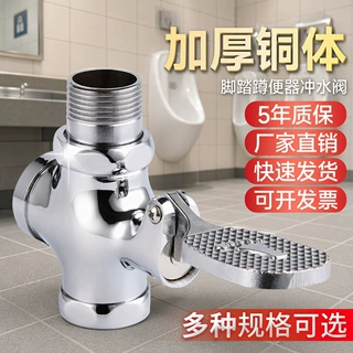 脚踏阀脚踩式厕所卫生间冲水阀开关自闭大便池延时蹲便器冲洗阀门