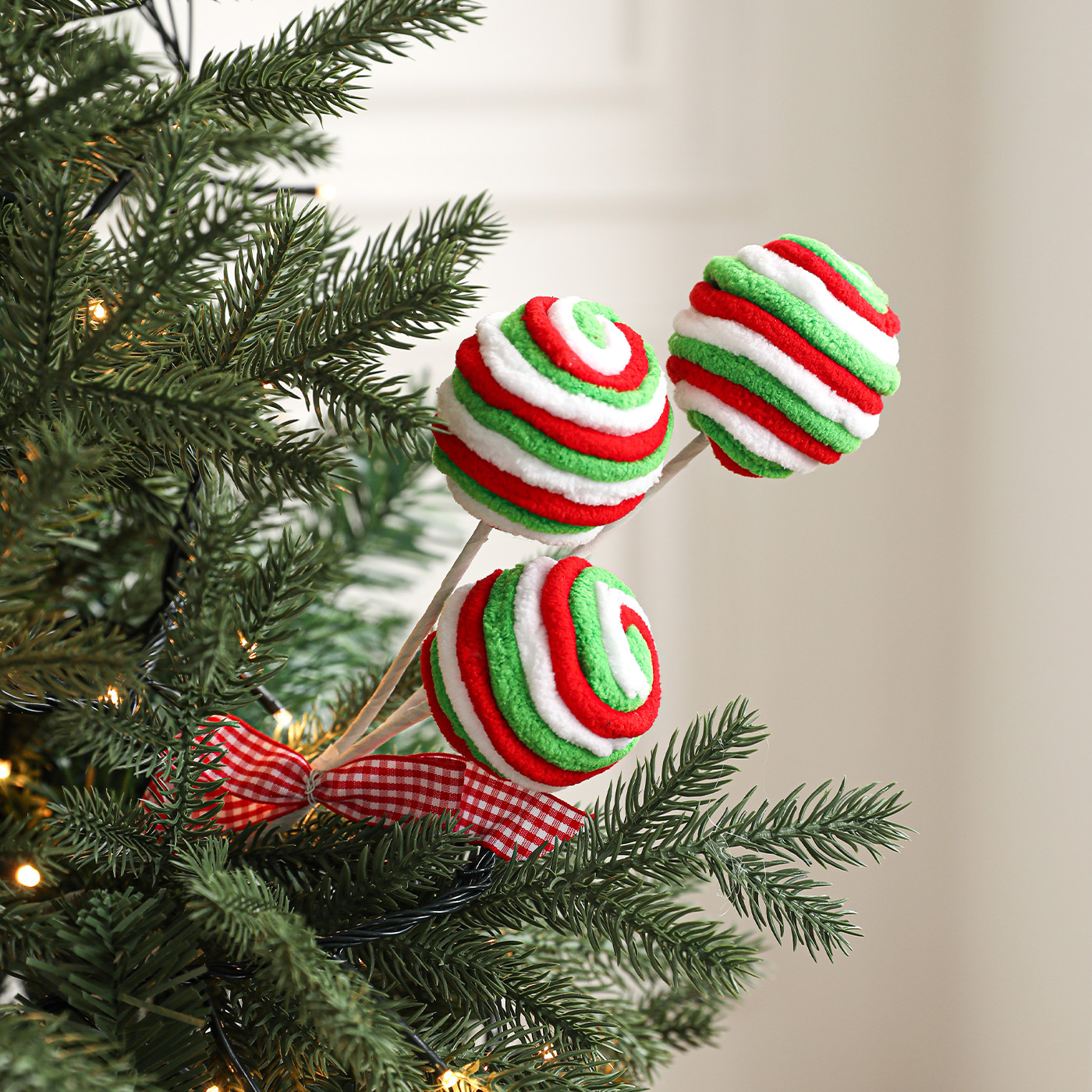 Nuevos dulces de espuma Lollipop Plug Decoraciones de Navidad Decoraciones de Navidad Arquivos de flores de Navidad Props