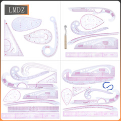 Garment Pattern Making Cutting Size Sleeve Spline Size Grading Size Curvature Scale Triangle Scale Fabric Assembly Combined Set