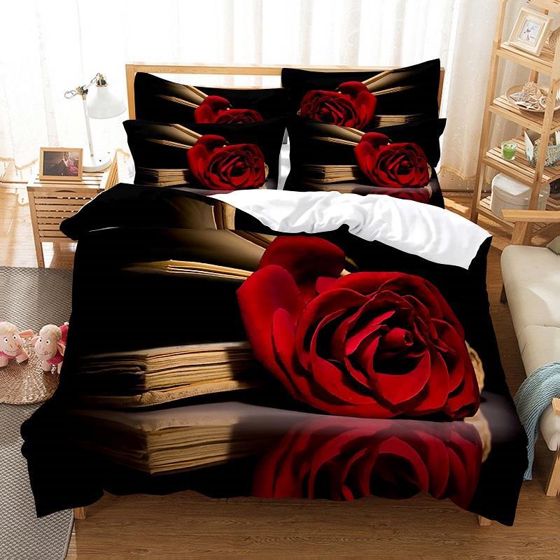 Rose Quilt Cover 5 / EU King 240x220cm-China