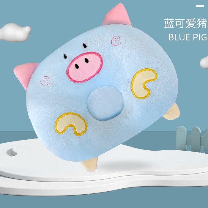 現物の赤ちゃんの定型枕の偏り防止のビロードの赤ちゃんの枕の円形の新生児の枕は四季を通じて取り外し可能です。|undefined