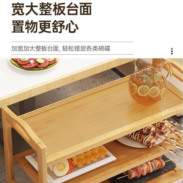 業務用レストラン串焼き用鍋棚、竹製キッチン野菜棚、床置き|undefined