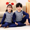 Children's cotton thermal underwear, set, pijama suitable for men and women, demi-season down jacket