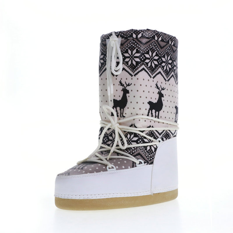Botas espaciales de invierno transfronterizas de Amazonas, botas lunares, botas de nieve de alto cilindro, zapatas de nieve personalizadas antideslizantes