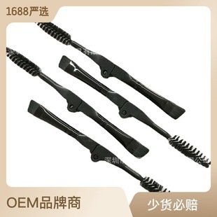 Factory direct single double head makeup brush eyelash roll portable folding eyebrow brush eyelash brush mini brush