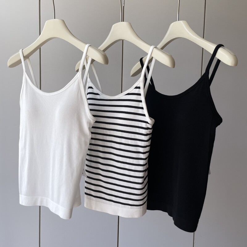 Chu Japanese order silk conservation! With modal integrated chest pad non-sense comfortable camisole women's Xia Xin