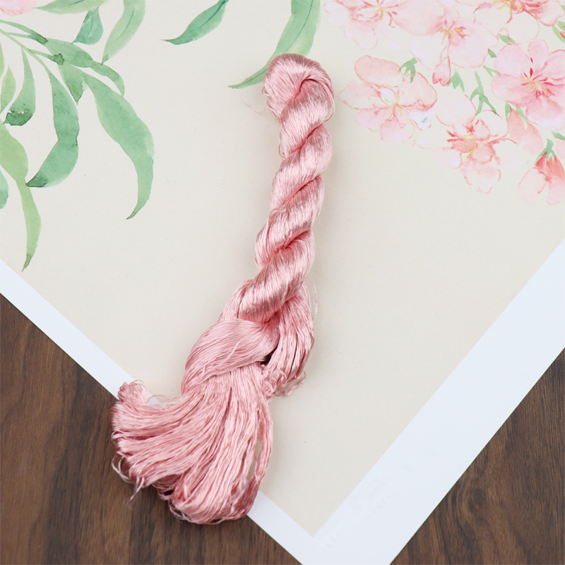 绒花缠花DIY手工制作材料无捻蚕丝线汉服配批发|undefined