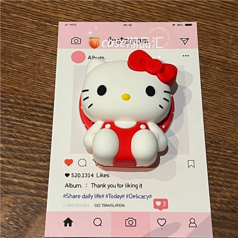 【バブルソーユニバーサル】ハローキティ マグネットスタンド KTキャット 格納式エアバッグ ペーストスタンド 取り外し可能|undefined