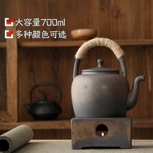 大号温茶壶粗陶茶具日式提梁壶套装加热炉子陶瓷茶叶店批发煮茶壶