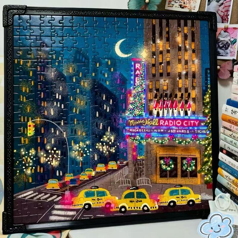 Christmas Winter Lights 50.8*50.8cm Puzzle Photo Frame Galison Picture Frame Framing Square Shape Christmas Winter Lights 50.8*50.8cm Puzzle Photo Frame Galison Picture Frame Framing Square Shape
