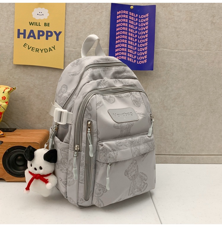 2024 New Large Capacity Stylish Backpack Daily Versatile Men and Women Backpack High School Student Campus Student Bag