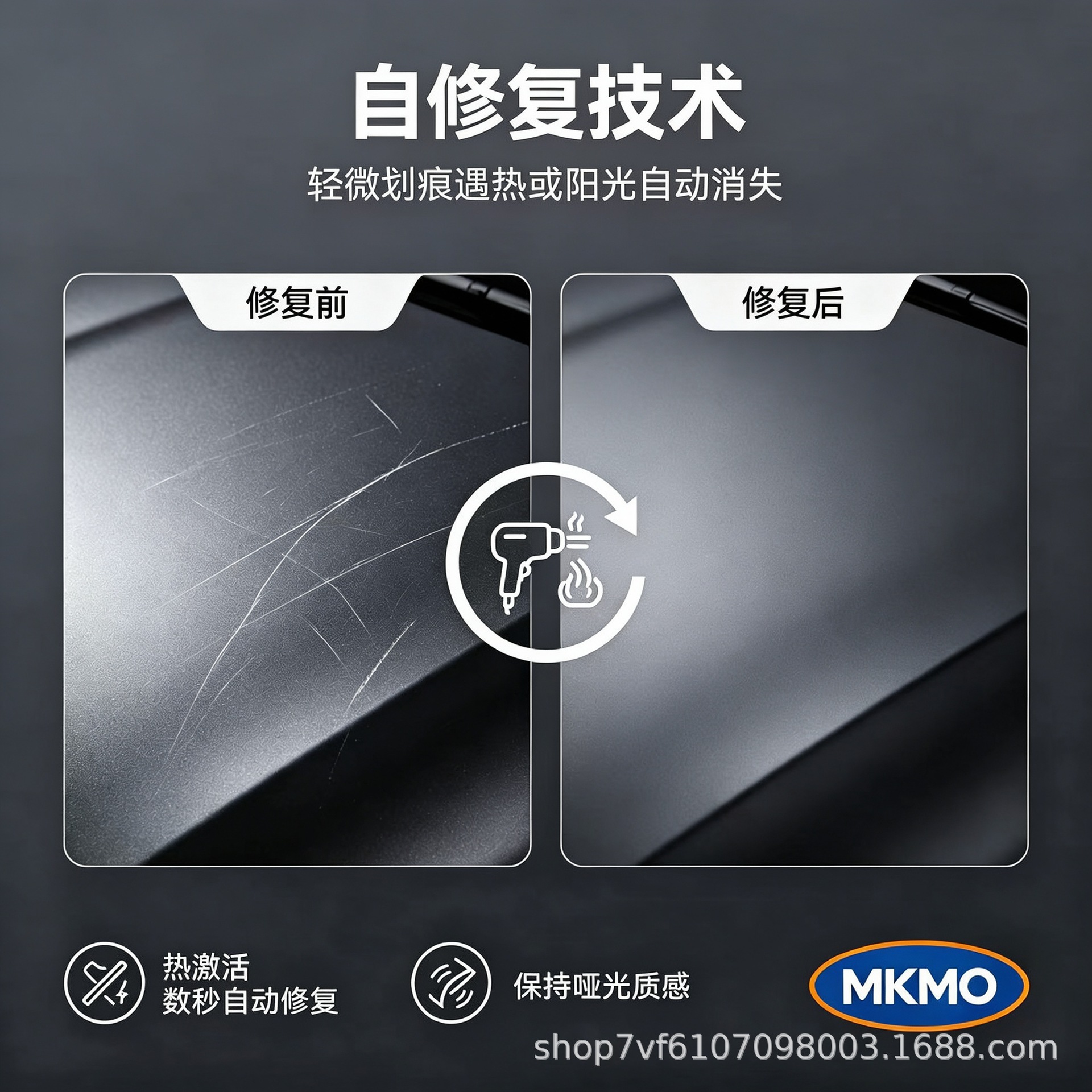 Car Paint Protection Film PPF/TPU Matte 7.5mil Self-Healing Hydrophobic 1.52m×15m
