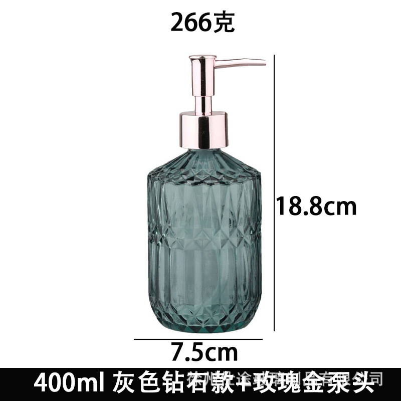 Dispensador de Loción y Jabón Líquido de Vidrio Esmerilado para Hotel y Hogar image 38