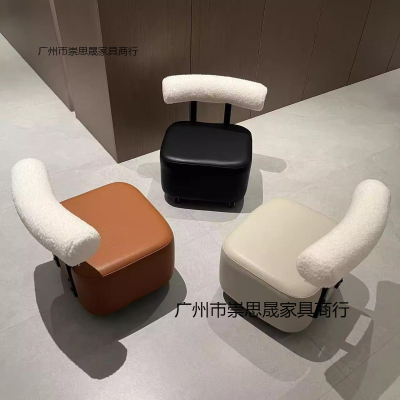 万向轮小凳子家用矮凳滑轮小板凳门口换鞋凳客厅沙发凳靠背小椅子|undefined