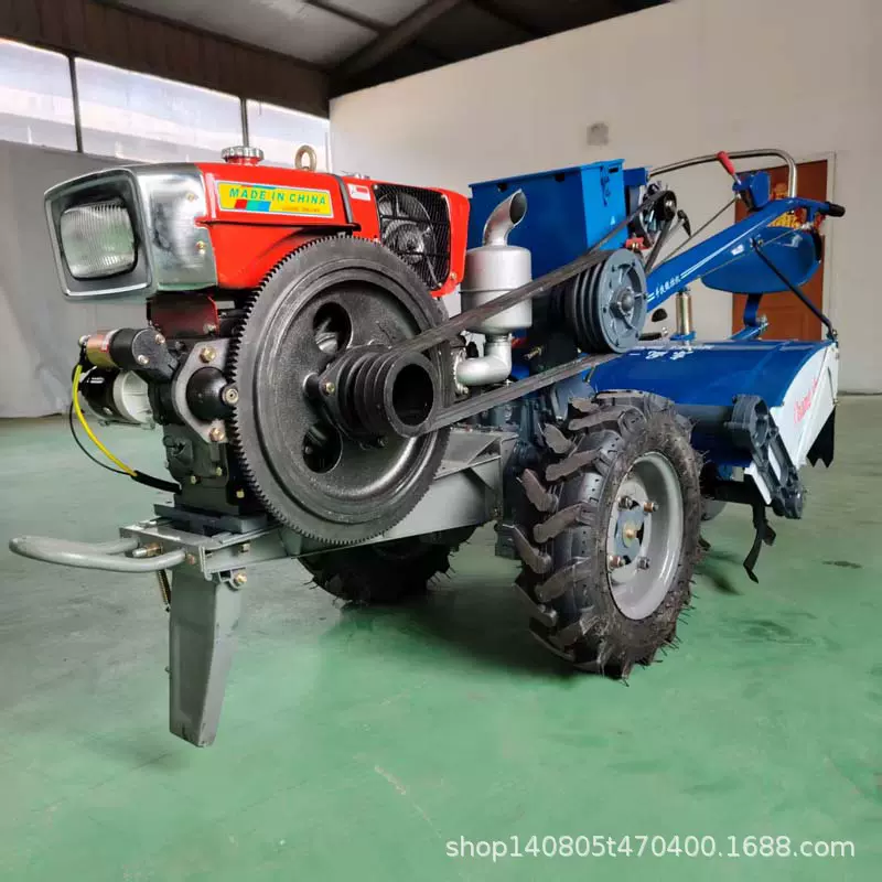 东风151底盘手扶拖拉机农用旋耕犁地机柴油电启动20HP手扶拖拉机