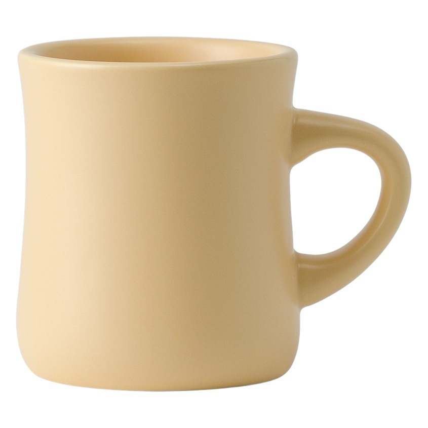 Taza de Cerámica Estilo Ins, Color Crema Amarillo, para Café, Agua, para Parejas, Liquidación
