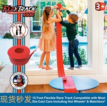 跨境亚马逊新品软胶DIY 赛车轨道儿童竞技惯性车玩具男孩互动益智