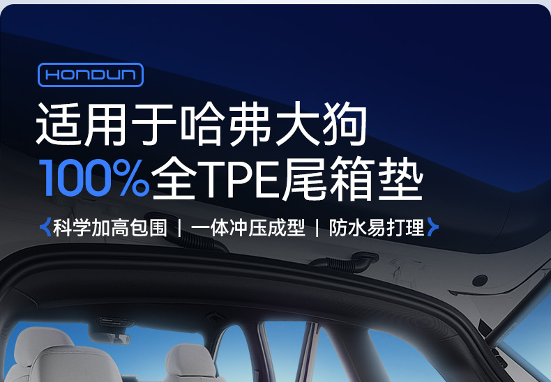Suitable for 26 New Haval Big Dog Trunk Mat Tpe First Generation/Second Generation Plus Special Integrated Trunk Mat