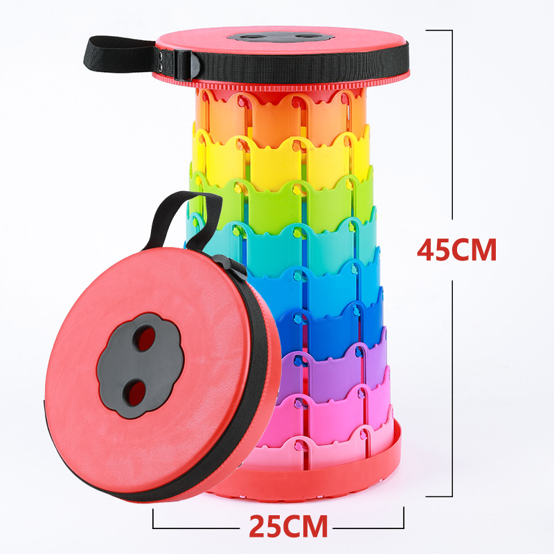 Asiento Maza eléctrico portátil coche eléctrico dibujo niño taburetes telescópicos coche artefacto de plástico cola plegable pequeño