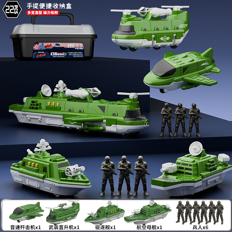 Robot de deformación magnética genuina para niños al por mayor, bloques de construcción de diamantes, juguetes magnéticos para niños, vehículos de ingeniería de ensamblaje magnético