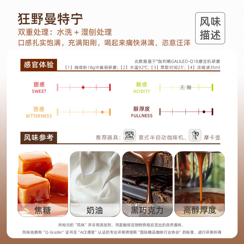 マンデリンコーヒー豆、深煎り、水洗い、湿式削り、二重処理、強い風味、無酸、手淹れエスプレッソコーヒー豆|undefined
