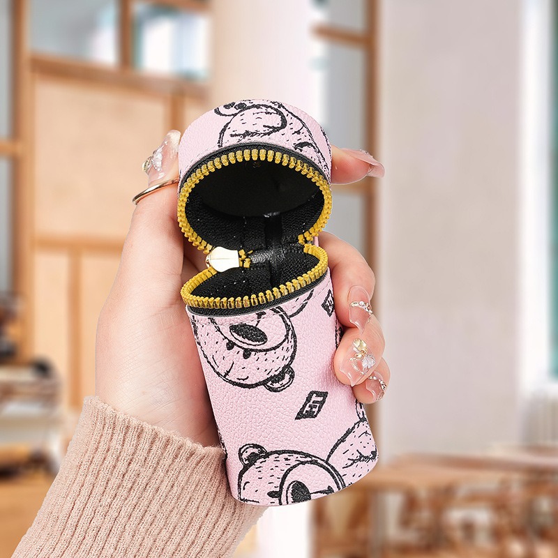 European and American Presbyopic Coin Purse 2025 New Bear Bag Pendant Headphone Bag Lipstick Bag Mini Keychain Bag for Women