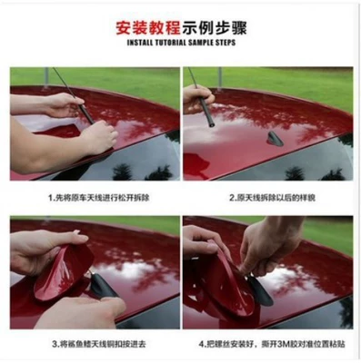 vehicle antenna: Reception Antenna Decoration, No Drilling