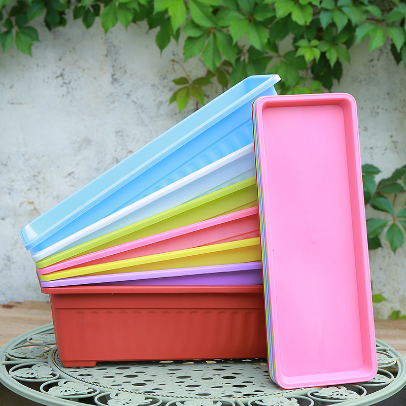 Balcón maceta de vegetales con mucha carne maceta de plantas verdes macetas rectangulares macetas de plástico de resina gruesa fabricantes