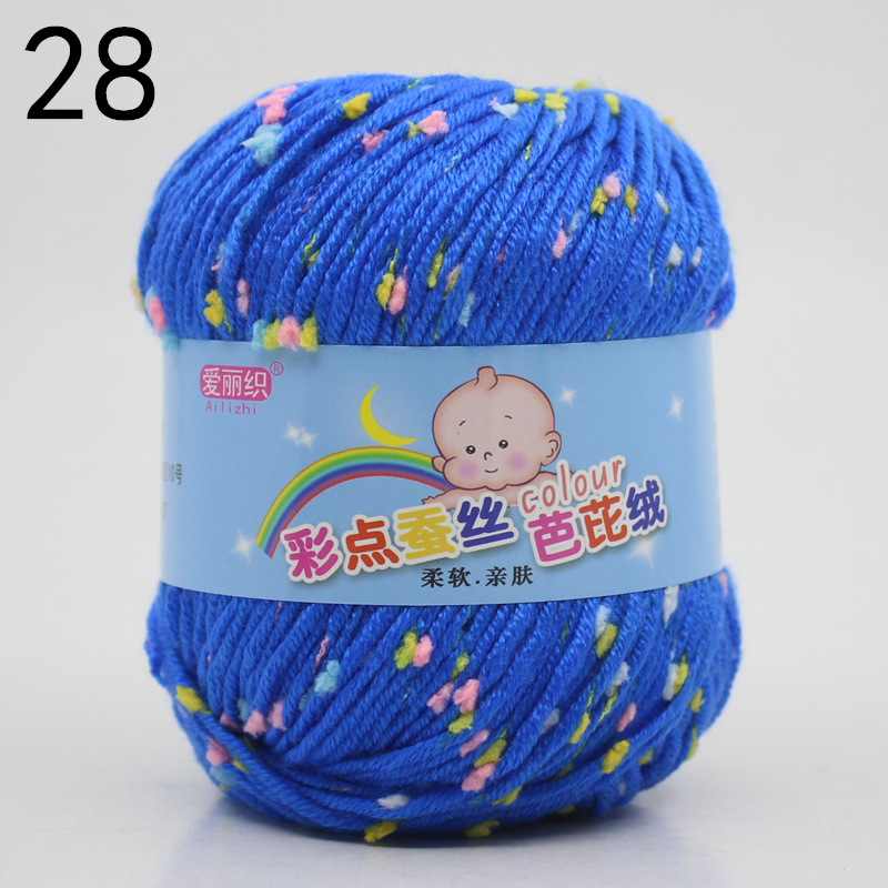 Puntos de color gorro terciopelo leche algodón lana bola hilo bebé niños suéter ganchillo gancho zapatos DIY material tejido a mano paquete