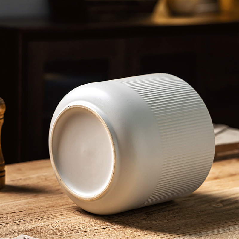 Latas de almacenamiento minimalistas, jarrones de cerámica de estilo retro, cocina para el hogar, sala de estar, decoración de entrada, decoración de dormitorio, casa de familia