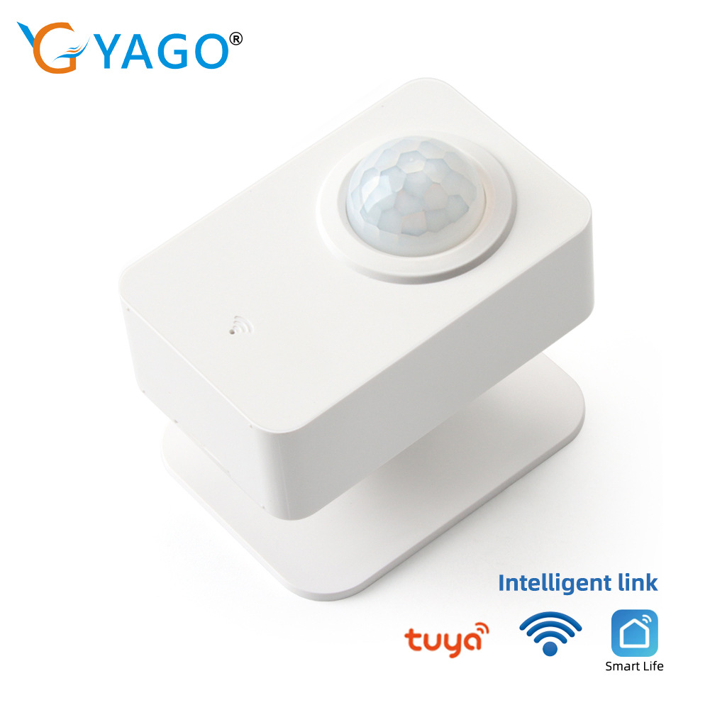 涂鸦WiFi连接智能PIR红外人体感应传感器 无线人体运动探测器