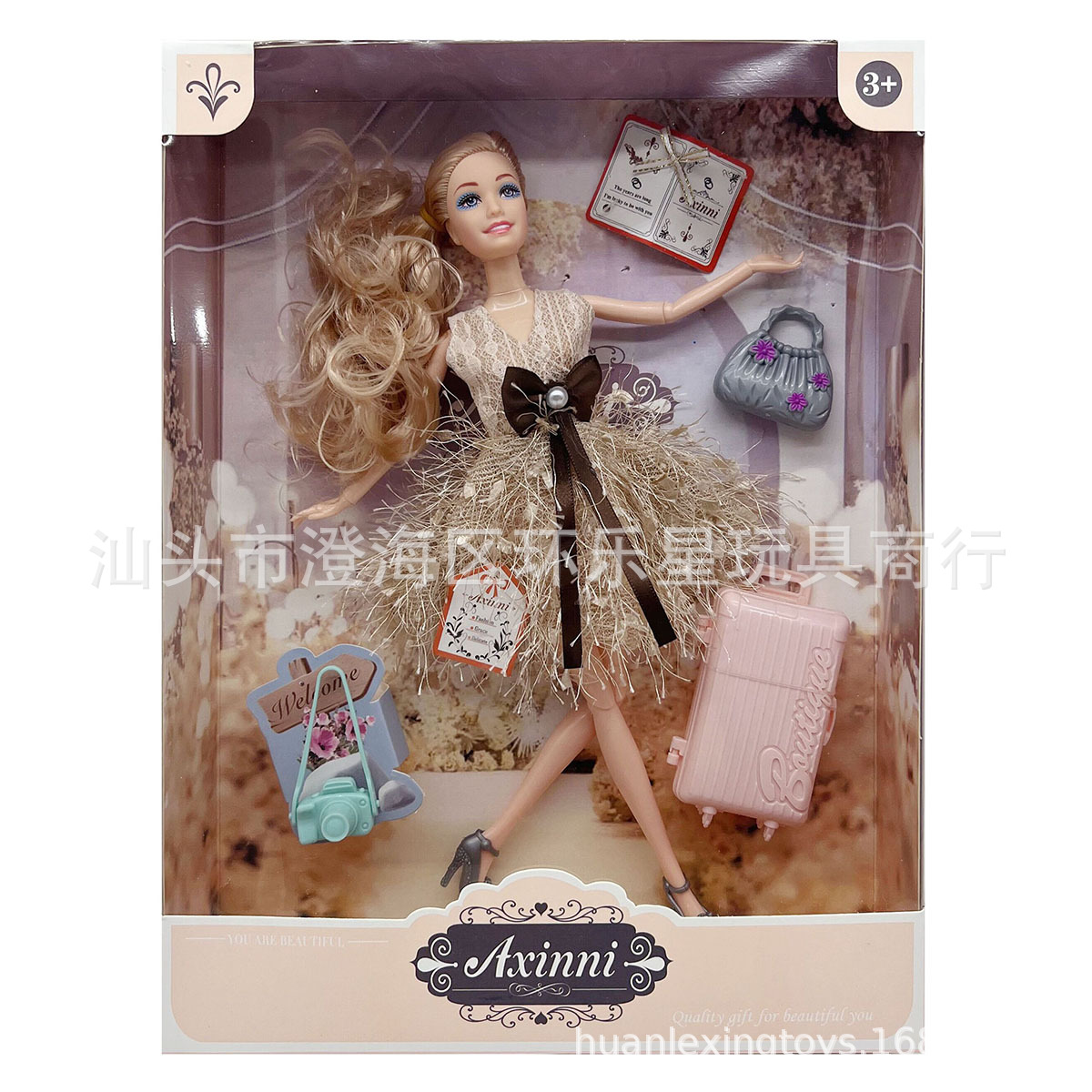 Doll Princess Dress-Up Joint Barbie Doll Girl Pretend Play Clothes Hanger Accessories Children's Supermodel