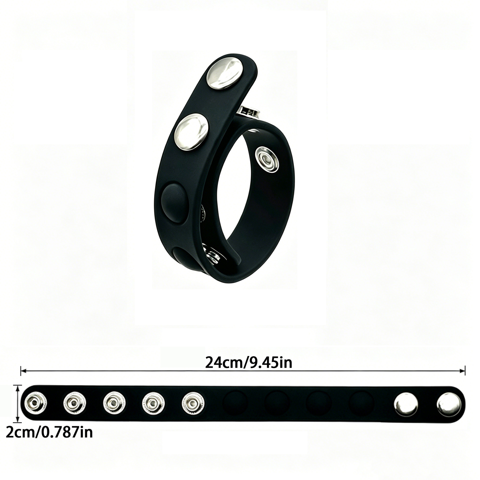 Adjustable Silicone Lock Ring, Long-Lasting Delay Ring for Men, Light Yellow — detail image 5
