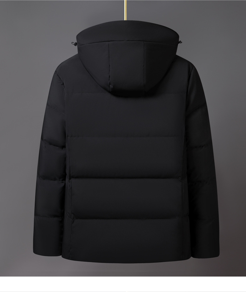Men's Winter Jacket Thickened Short Coat Trendy Wide Lapel Style_voghion.com