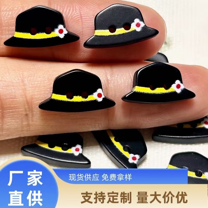 Flower Decoration Black Top Hat Handmade DIY Decoration Bjd Baby Clothes Accessories Kindergarten Sticky Drawing Board Material Package