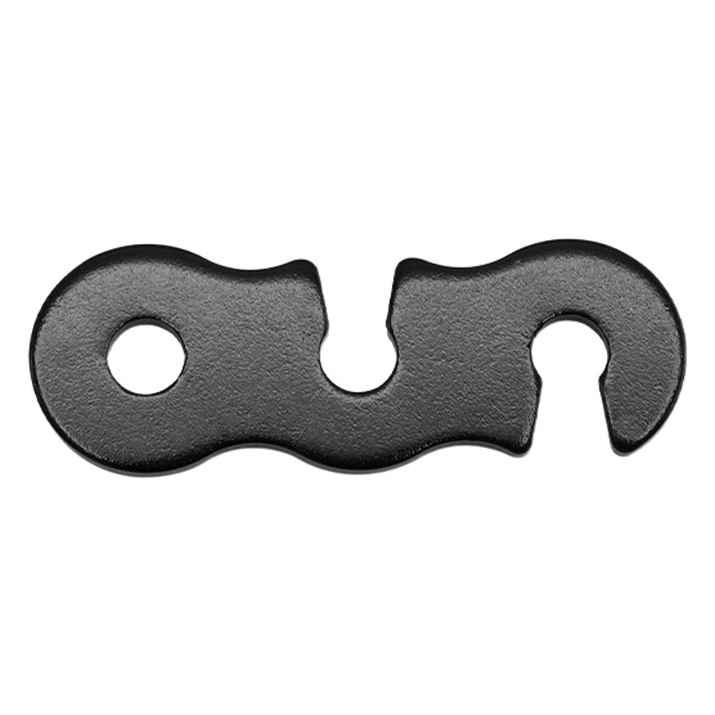 Acampar al aire libre de aleación de aluminio paraguas cuerda hebilla carpa cordón accesorios S-tipo cuerda de viento hebilla de tres ojos cuerda abierta hebilla tamaño pequeño