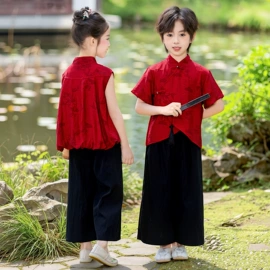 童民族服装;儿童表演服;童汉服