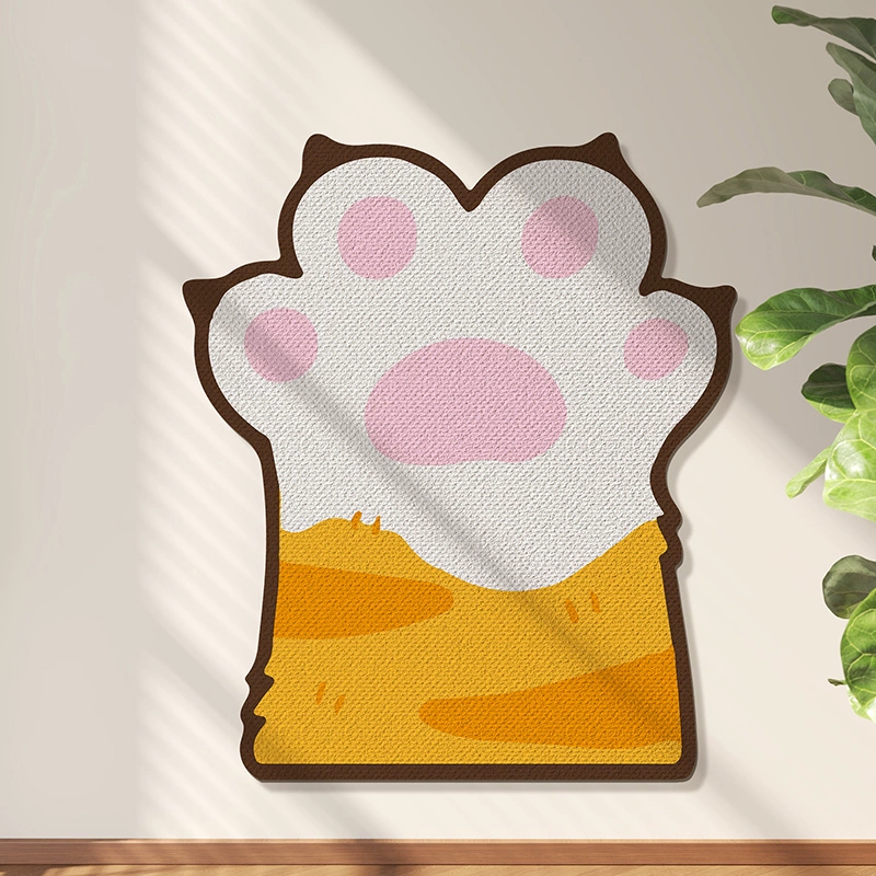 Self-adhesive protective wear-resistant sofa on wall, cat