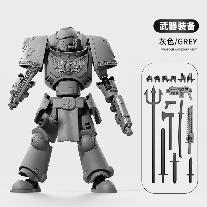 新しいダークソースウォーハンマー 40K エクストリームウォリアーインペリアルカーゴ組み立て可能な可動モデルおもちゃロボットフィギュア|undefined
