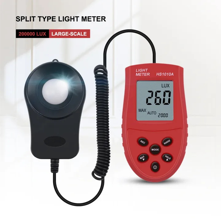 跨境电商数字照度计 亮度计 自动量程手持式 HS1010A 1-200000LUX