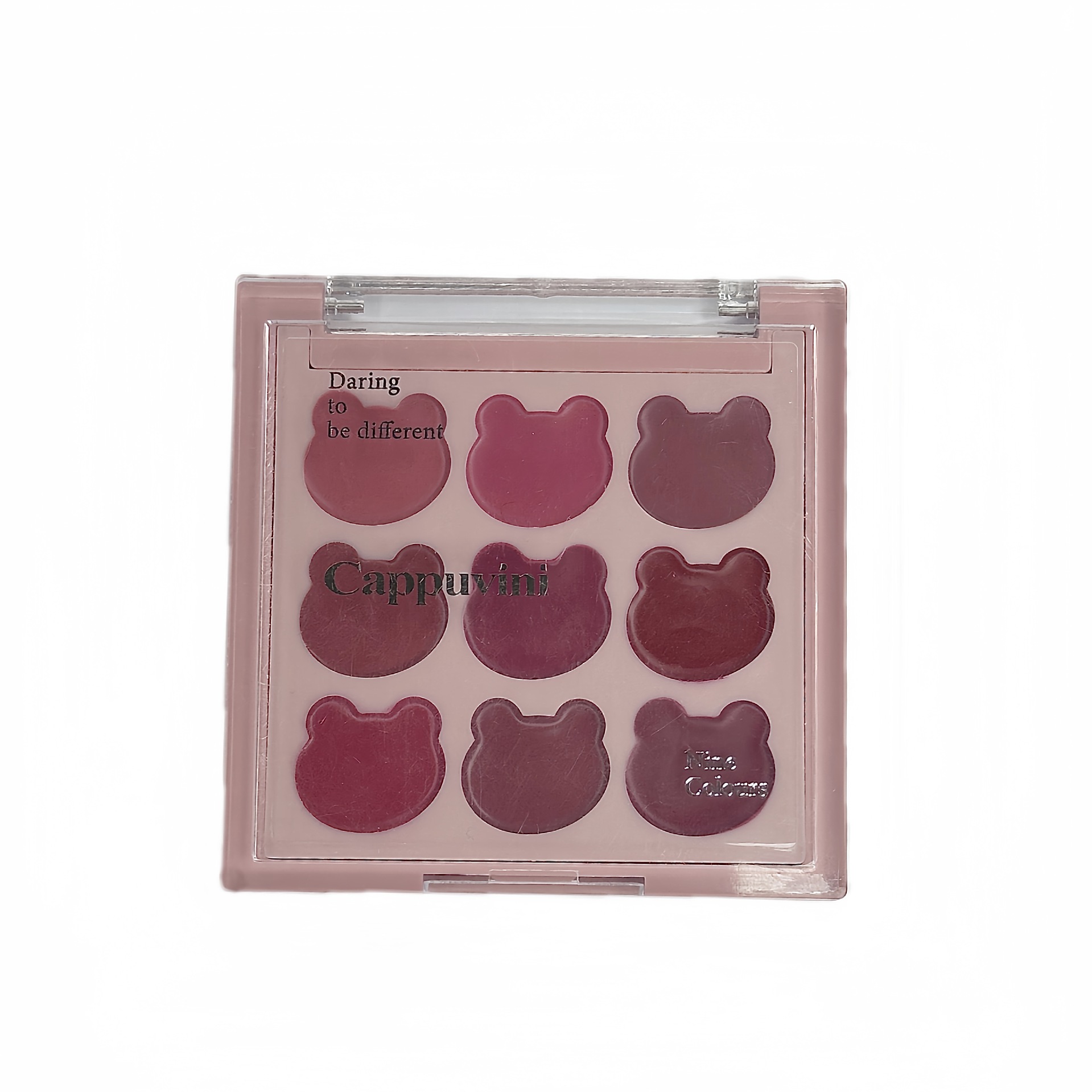 Cappuvini vitalidad oso nueve colores polvo labial mate niebla superficie natural tierna maquillaje simple lápiz labial de mujer al por mayor