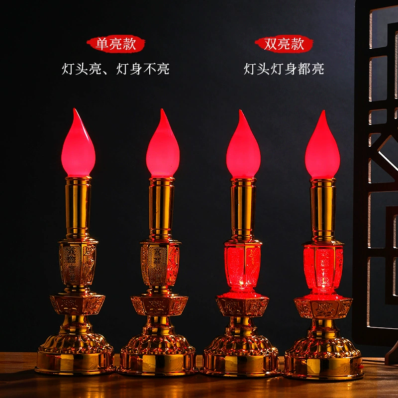 Электронная свеча вечного света, rechargeable настольная лампа для Будды, перед бассейном, подсвечник для лампы, домашняя лампа Будда